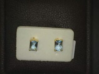 BLUE-TOPAZ EARRINGS