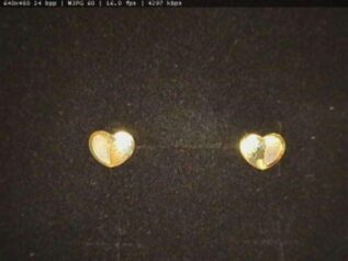 HEART CZ EARRING