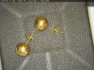 BALL EARRINGS 8MM