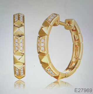 HOOPS DIAMONDS EARRING