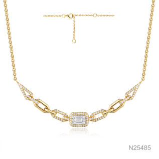 EMERALD CUT NECKLACE