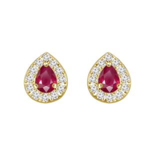 RUBY DIAMONDS EARRING